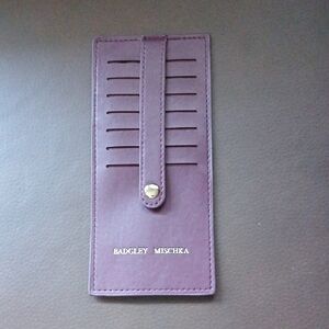 Badgley Mischka Lavender Card Organizer